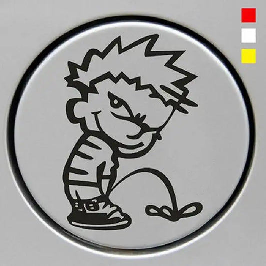 Naughty Boy Pees Sticker