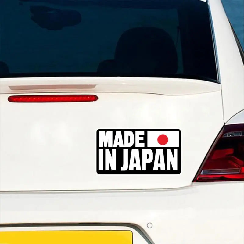 Made In Japan Text Reflective Sticker