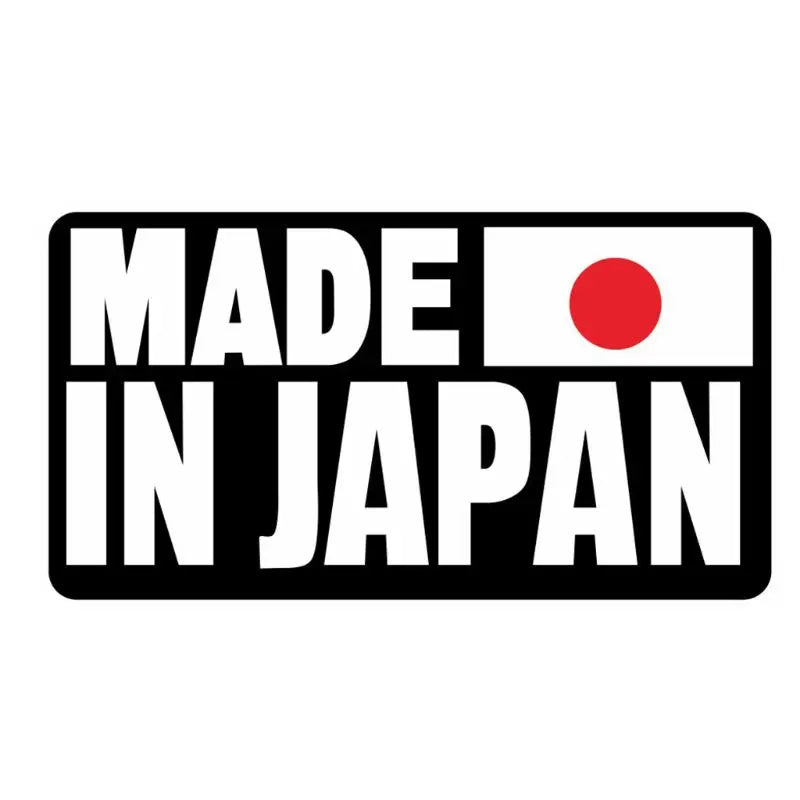Made In Japan Text Reflective Sticker