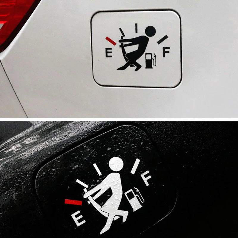 Fuel Gage Empty Stickers
