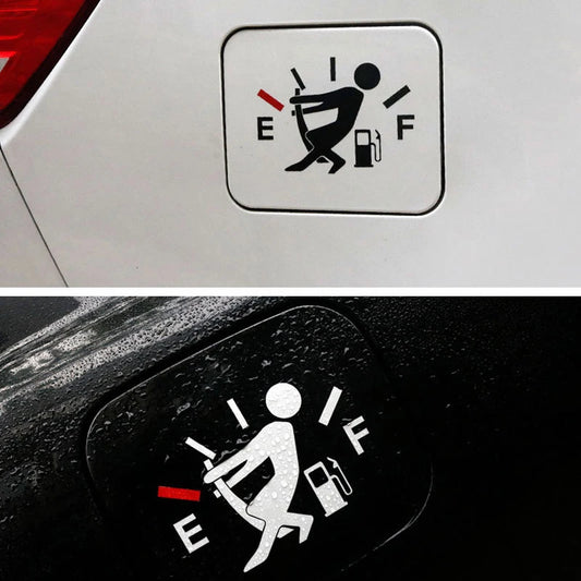 Fuel Gage Empty Stickers