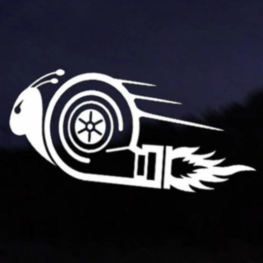 Turbo Snail Racing Reflective Sticker
