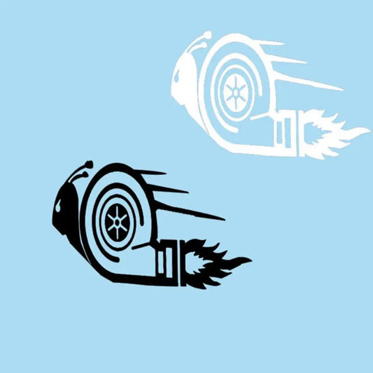 Turbo Snail Racing Reflective Sticker