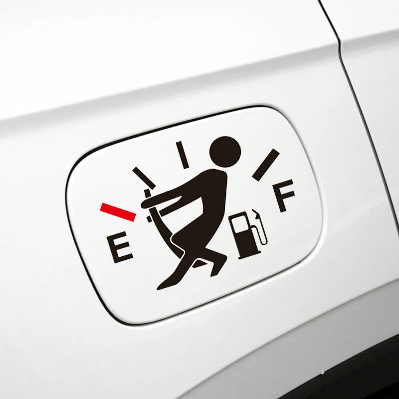 Fuel Gage Empty Stickers