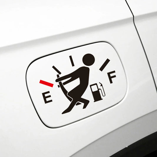 Fuel Gage Empty Stickers